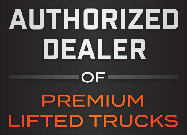 Authorized dealer of premium lifted trucks.