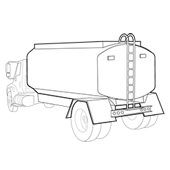 Water Truck wireframe image