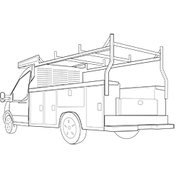 Service Truck wireframe image
