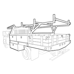 Contractor Truck wireframe image