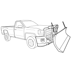 Plow Truck wireframe image