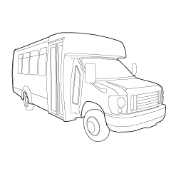 Shuttle Bus wireframe image