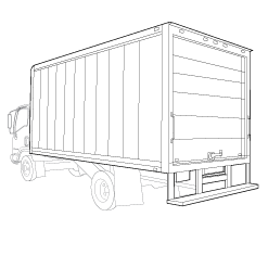 Box Truck wireframe image