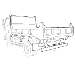 Dump Truck wireframe image